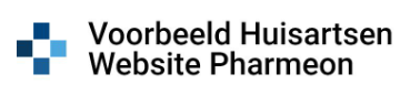 Voorbeeld Huisartsen website Pharmeon - Naar startpagina